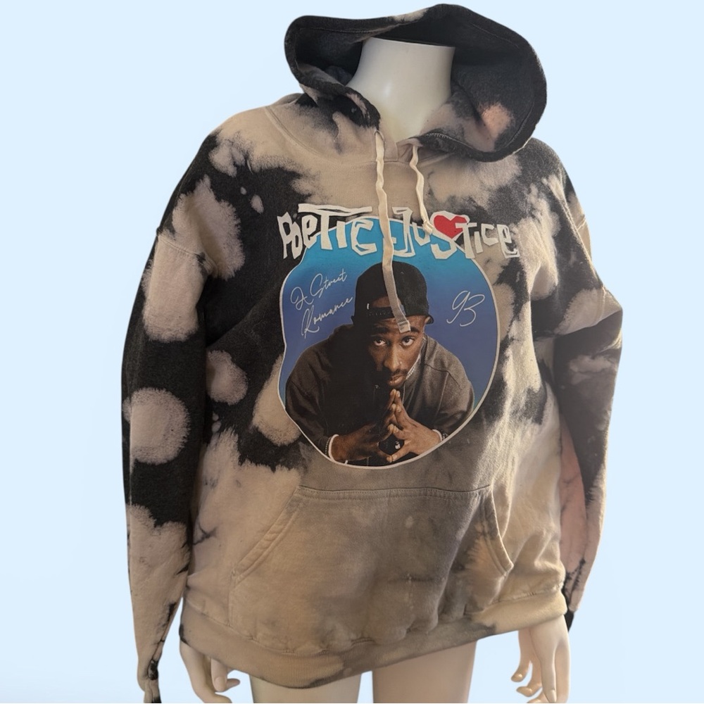 Chemistry Poetic Justice 2PacTie-Dye Graphic Hooded Sweatshirt unisex Tupac